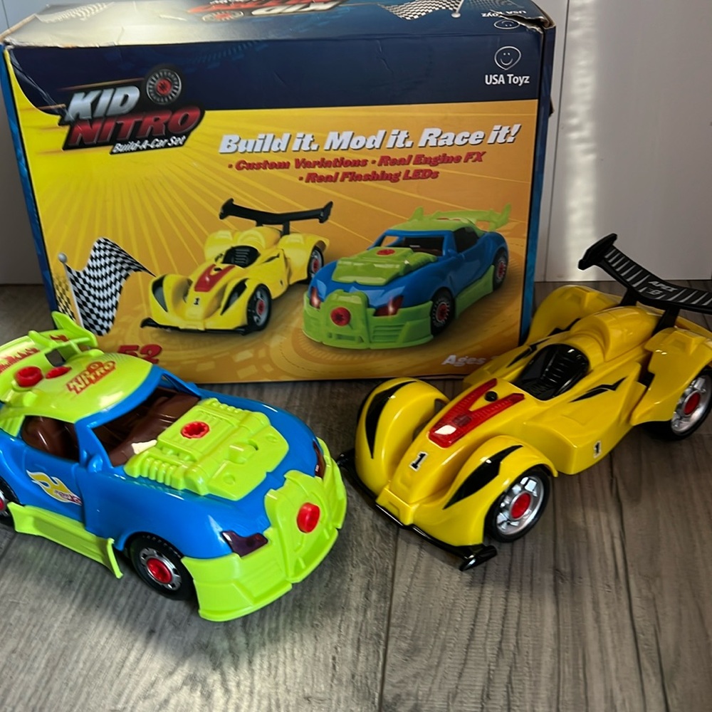Kid Nitro Build A Car Set USA Toyz STEM